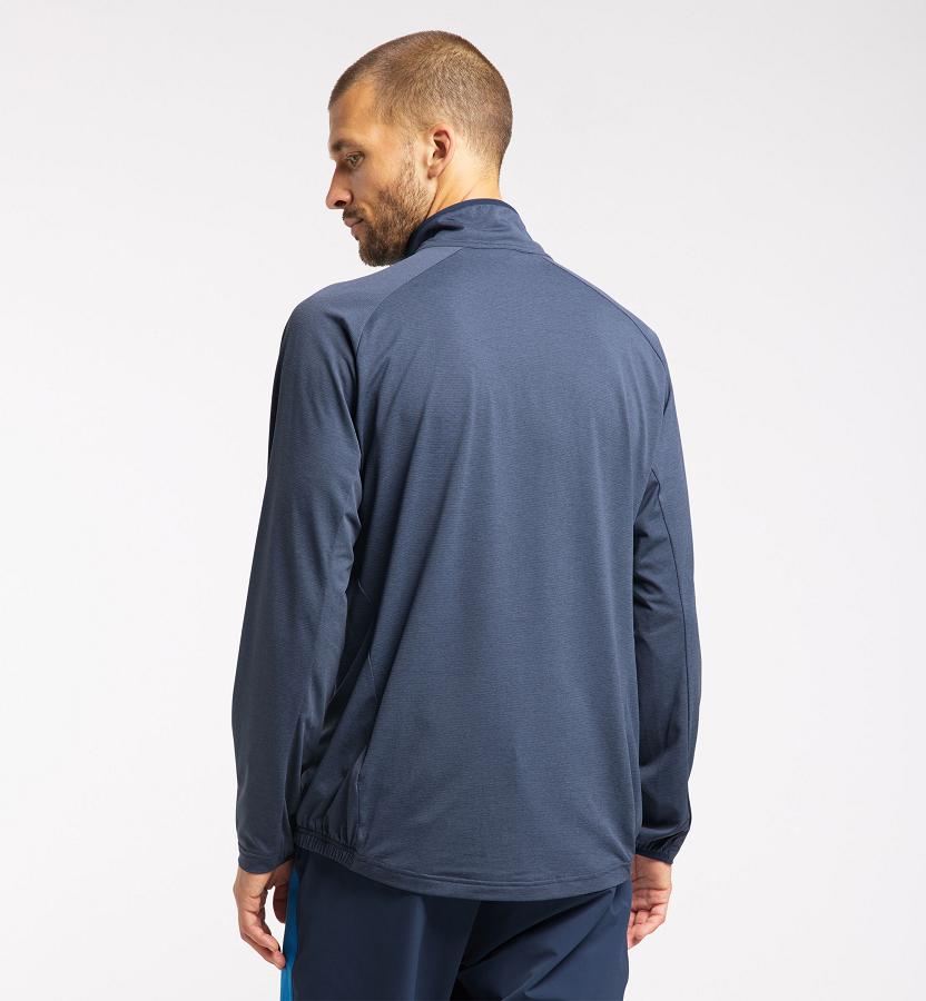 Haglöfs Mens Mirre Mid Layer Dark Blue New Zealand 42798QVGI